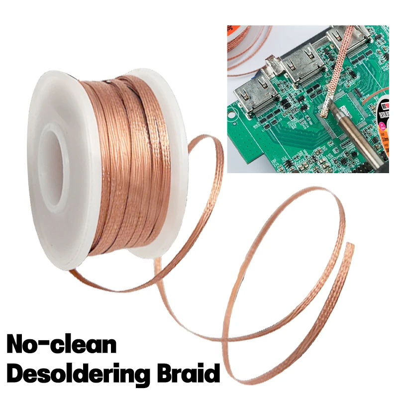 Copper Wire Roll - 1.5/3/6/10M Copper Welding Wire Desoldering Mesh