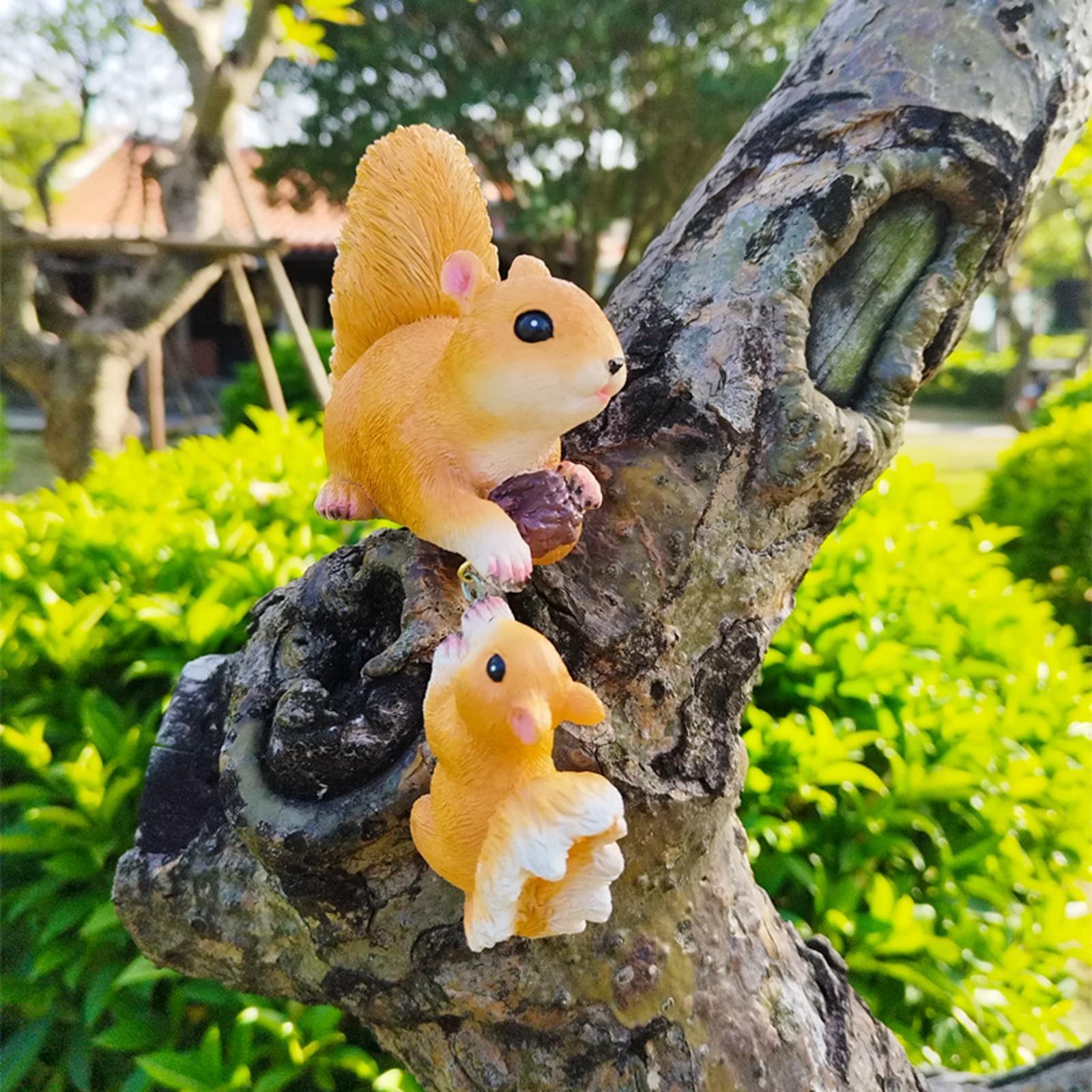 Garden Squirrel Ornament Resin - Bonsai Garden Art 评论和价格