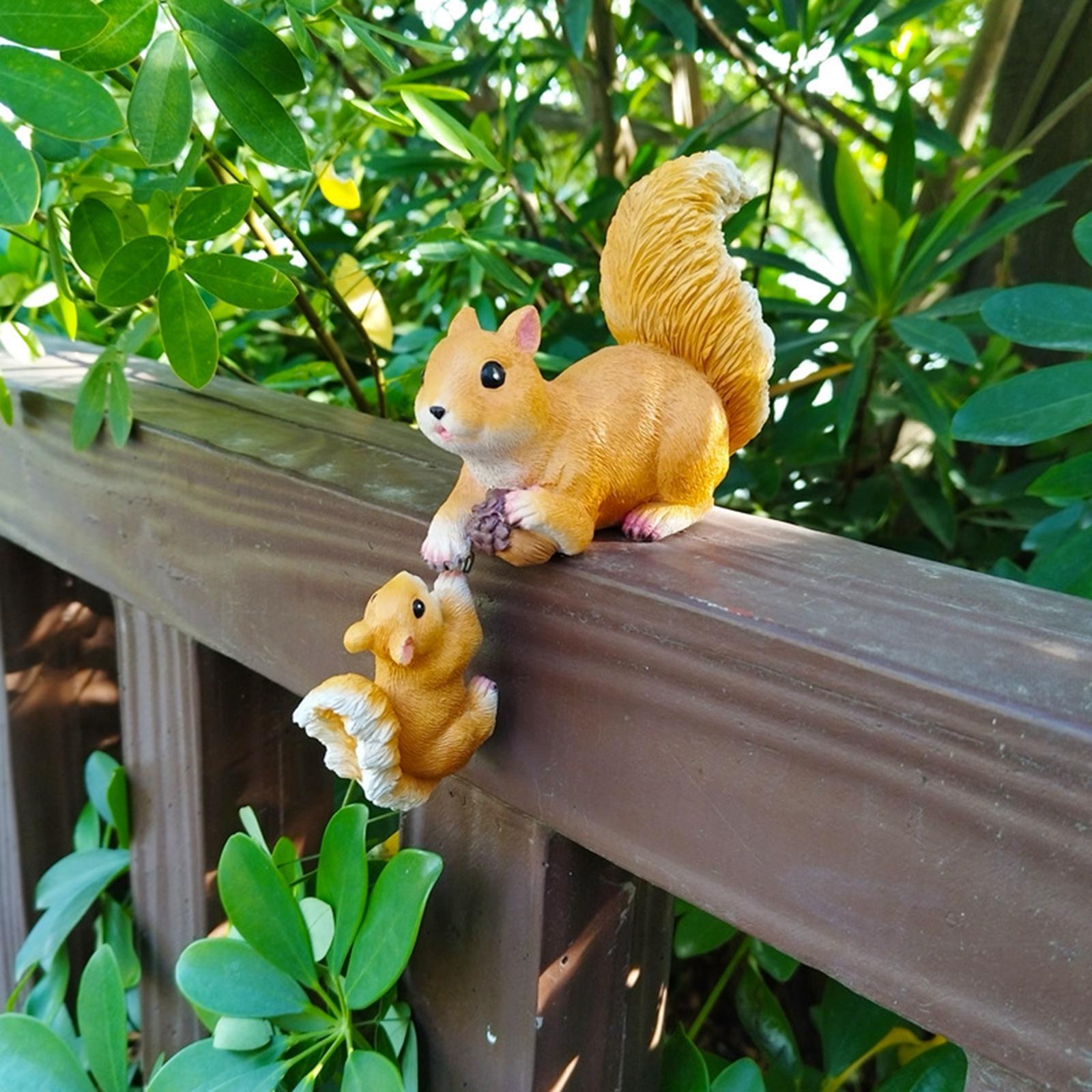 Garden Squirrel Ornament Resin - Bonsai Garden Art 评论和价格