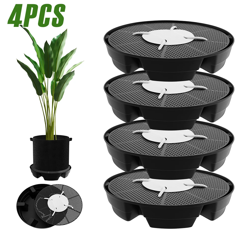 4Pcs Flower Pot Base 2.8L Self - Drip Tray Saucer 评论和价格