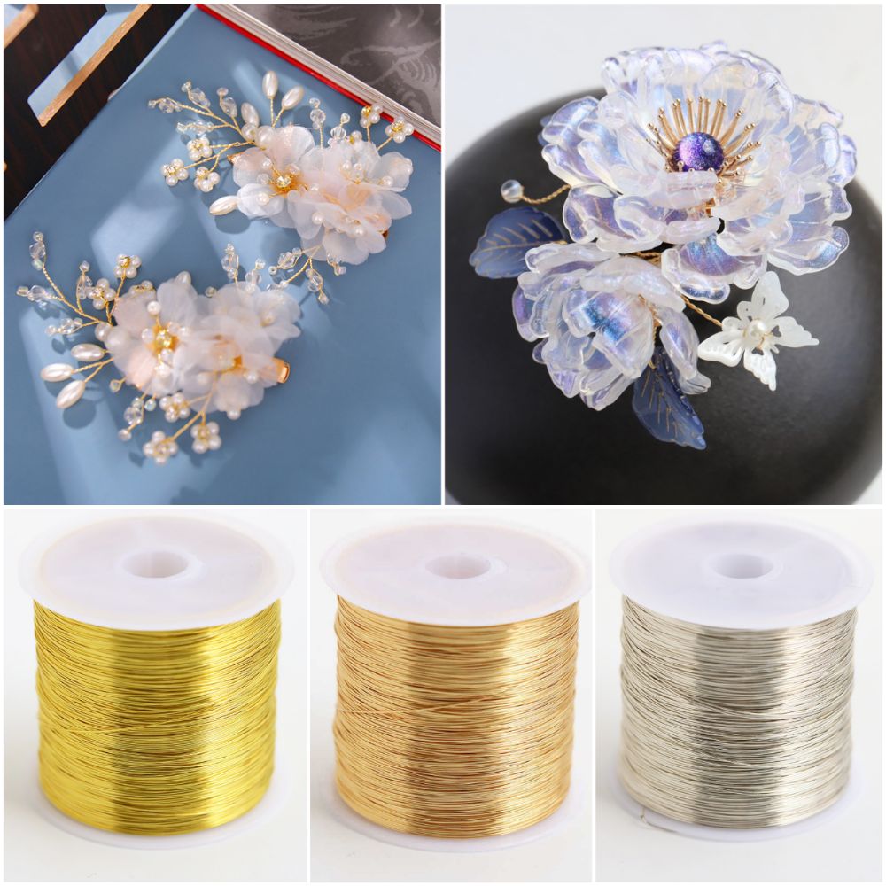 100m/roll Gold Plated Color Pr - Copper Wire Roll 评论和价格
