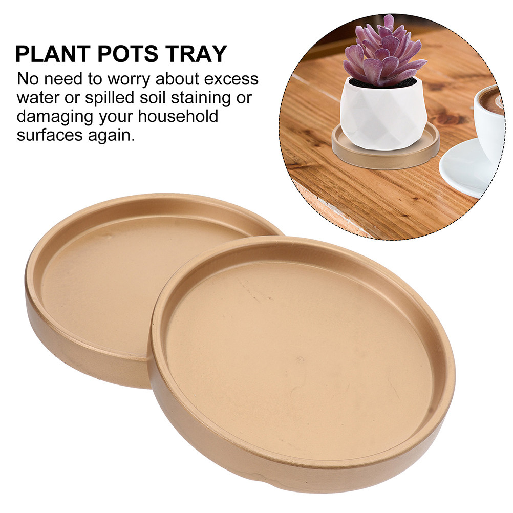 3Pcs Flower Pot Saucer Ceramic - Drip Tray Saucer 评论和价格