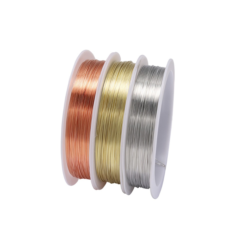 1 Roll Sturdy Gold Alloy Coppe - Copper Wire Roll 评论和价格