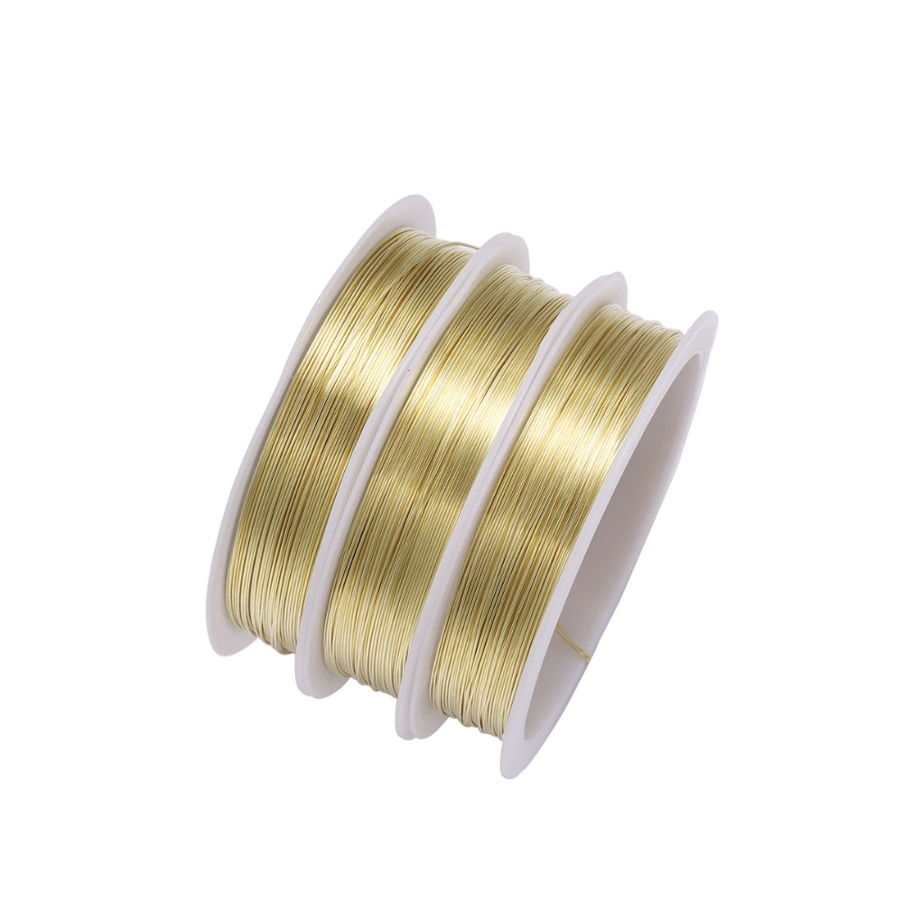 1 Roll Sturdy Gold Alloy Coppe - Copper Wire Roll 评论和价格