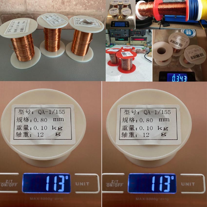 100g/Roll QA-1-155 2UEW Polyur - Copper Wire Roll 评论和价格